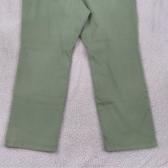 Coldwater Creek ShapeMe Classic Jeans 16P High-Rise Straight Leg Agave Green New - Picture 12 of 15